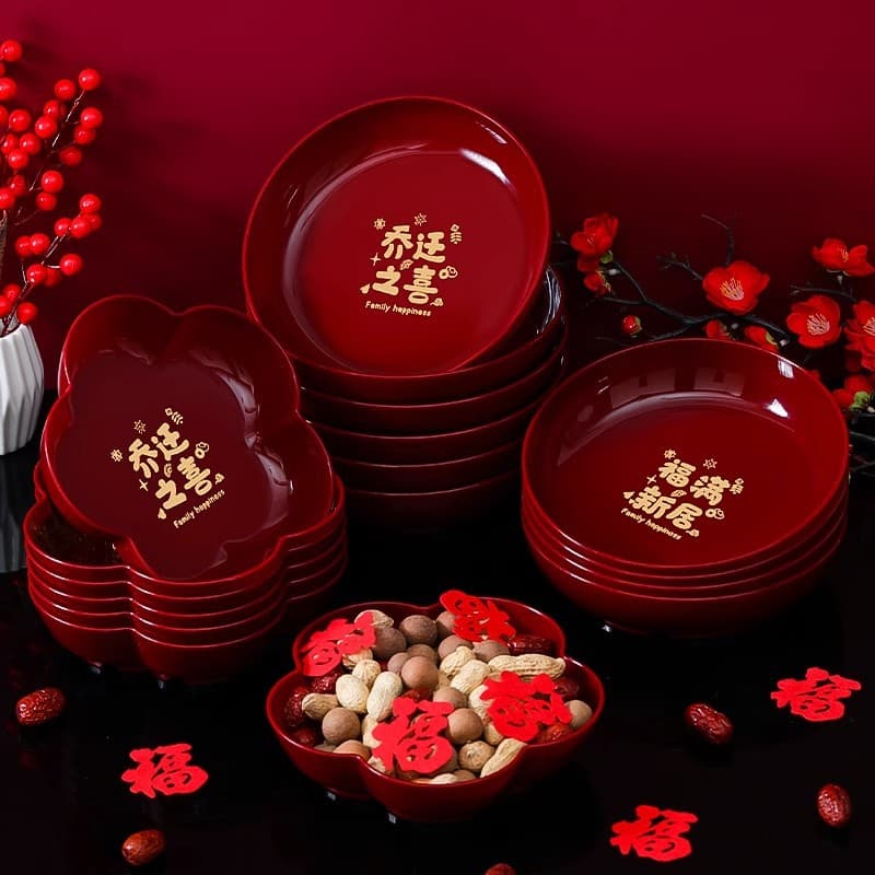 Housewarming Decoration Fruit Plate New Home Moving Living Room Coffee Table Arrangement Candy Dish New House Entry Ceremony Supplies
