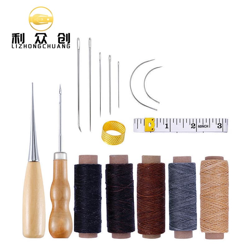 16-Piece Leather Tool Set for Crafting Leather Goods, Including Groove Cutter, Chisel, and Multifunctional Leather Art Combination