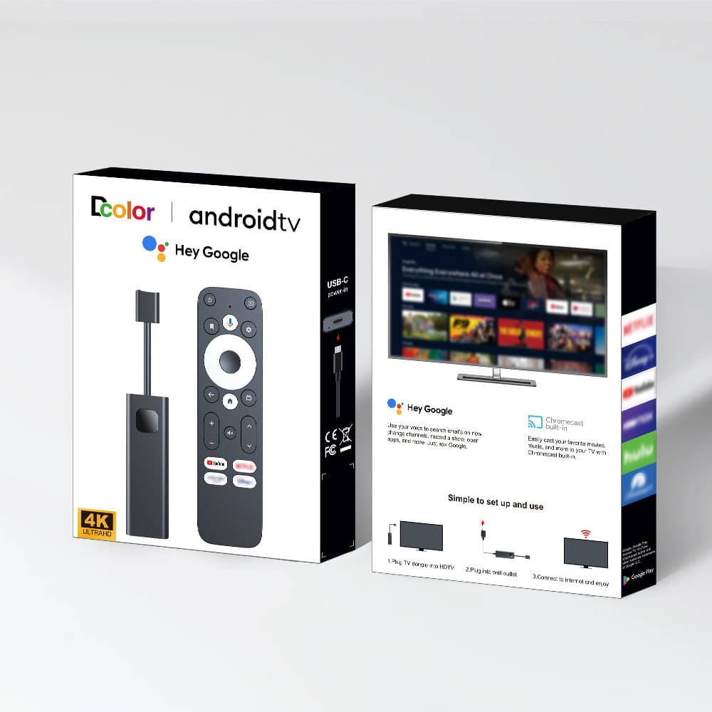 Export Cross-Border Player Source Factory 905Y4 Android Box Dcolor GD1 Google Certified Set-Top Box