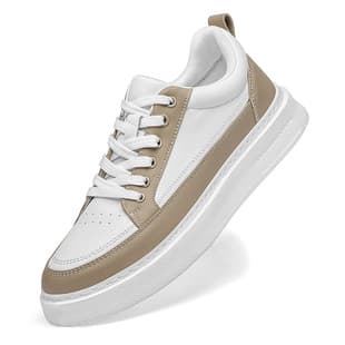 Cross-border Skate Shoes for Men, Breathable Versatile Sports Shoes, Lightweight Thick Sole Casual Shoes, Large Size Fashion White Sneakers, Export Men's Shoes