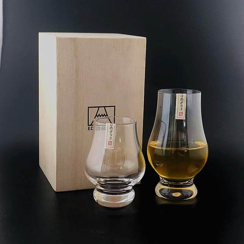 Japanese-style aroma glass, whiskey glass, Glenmorangie glass, professional ISO tasting glass for export, large-bellied glass, wholesale.