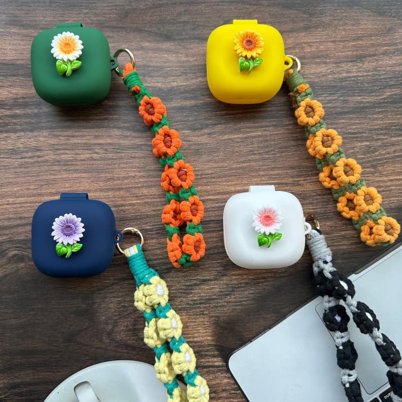 Compatible with Samsung Galaxy Buds4/4Pro Wireless Bluetooth Earbuds Case Flower Chick Soft Shell for Export