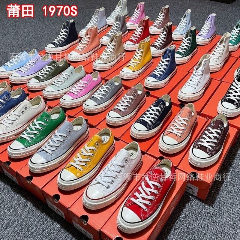 Cross-border 1970s Putian Patriotic Converse High and Low Top Canvas Shoes Unisex Casual Student Couple Versatile Retro