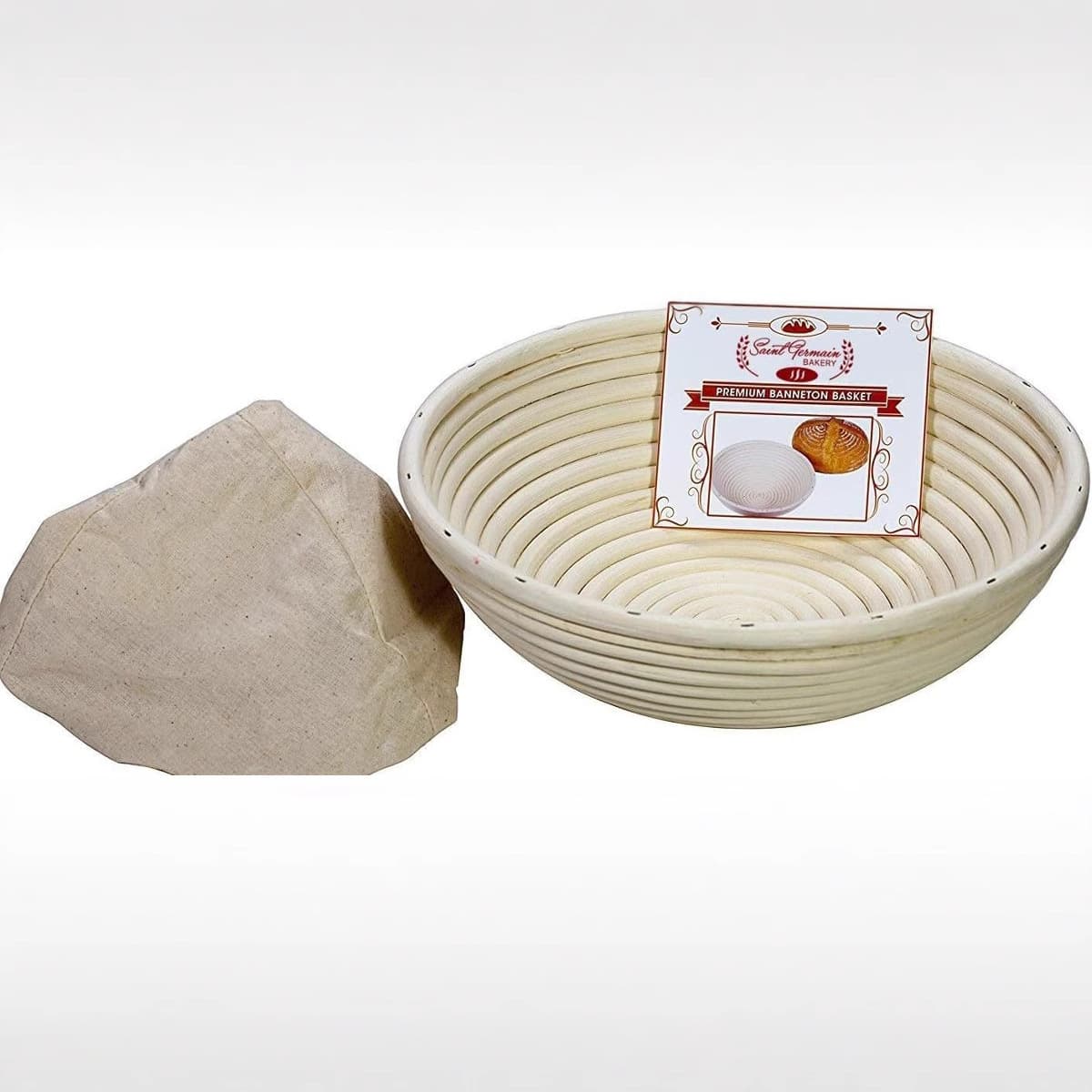 Round Food Grade Rattan Handmade Proofing Basket Baking Pastry Tools Sourdough Banneton None