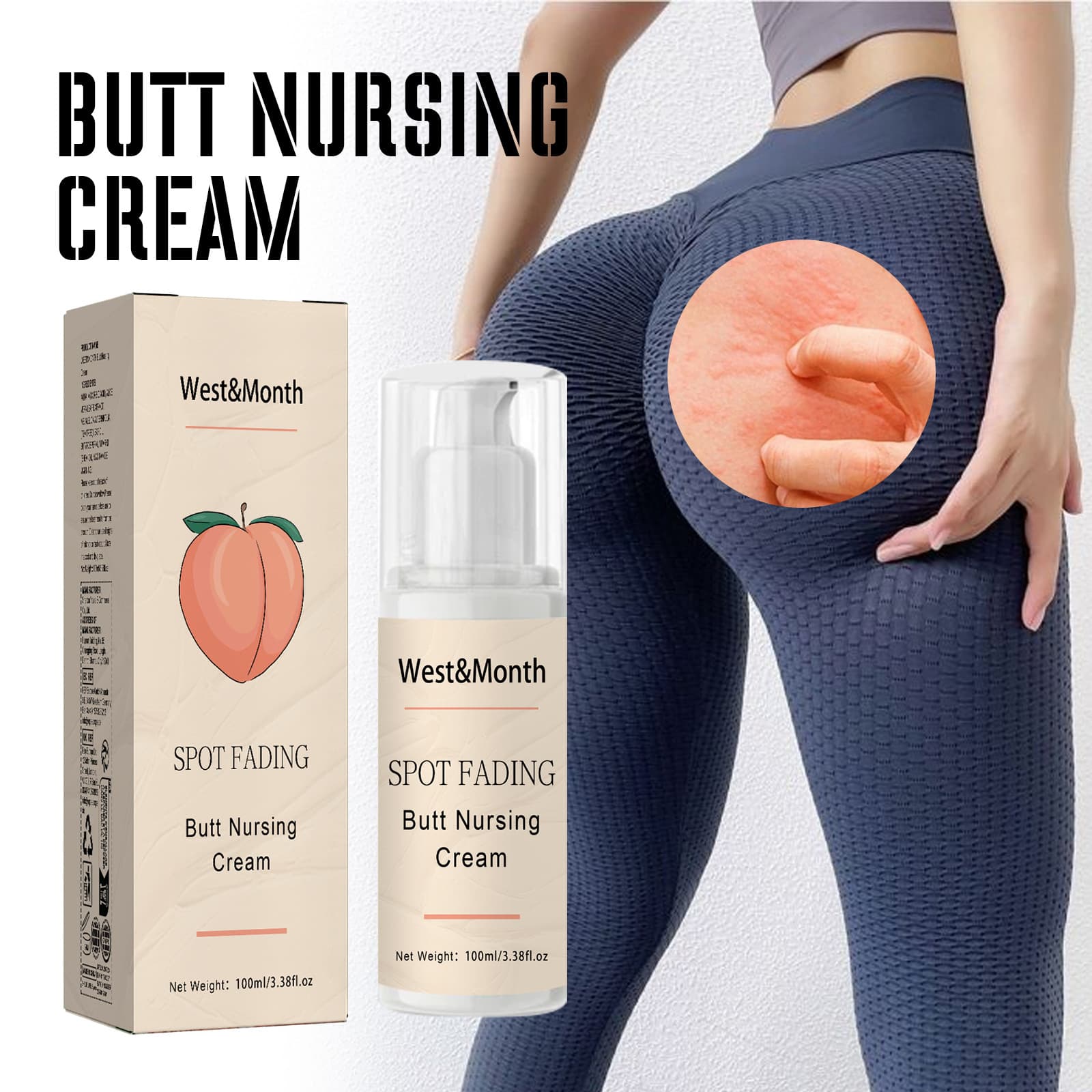 WEST MONTH Daily Hip Care Cream Smooth Skin Gentle Daily Care Hydrating Daily Care Cream