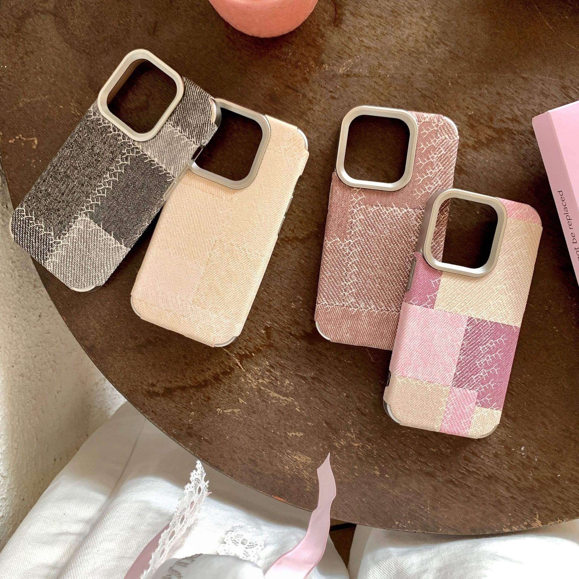 New Style Compatible iPhone 17pm Denim Patch Phone Case for Apple 16 Pro Max Fashion Protective Cover 15pm