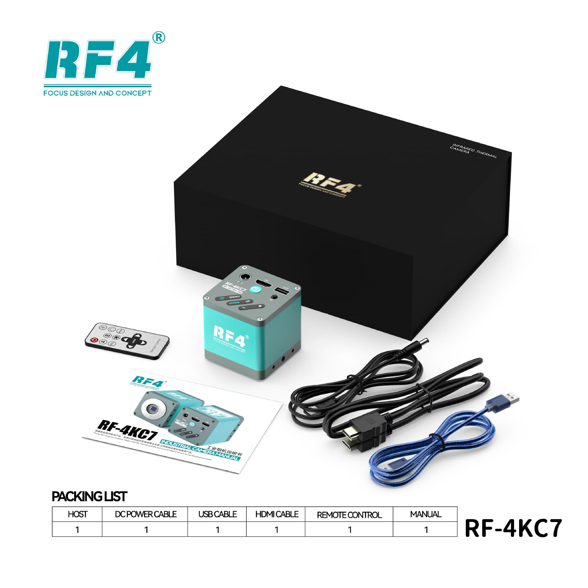 4K Industrial Camera RF-4KC7 maintains high image quality while providing significant field-of-view expansion RF4