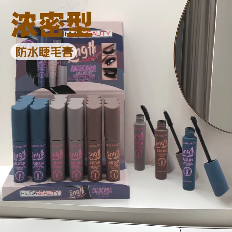 HUDA BEAUTY New Long-Lasting Waterproof Lengthening Curling Mascara, Waterproof, Sweatproof, Smudge-proof, Long-lasting Hold