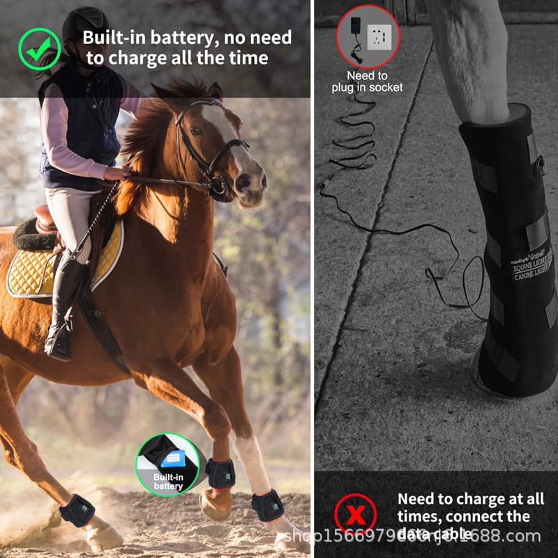 LED Red Light Therapy Lamp for Large Pets, Infrared Therapy for Horse Hoof Treatment, Post-Exercise Recovery, Wound Healing, and Massage