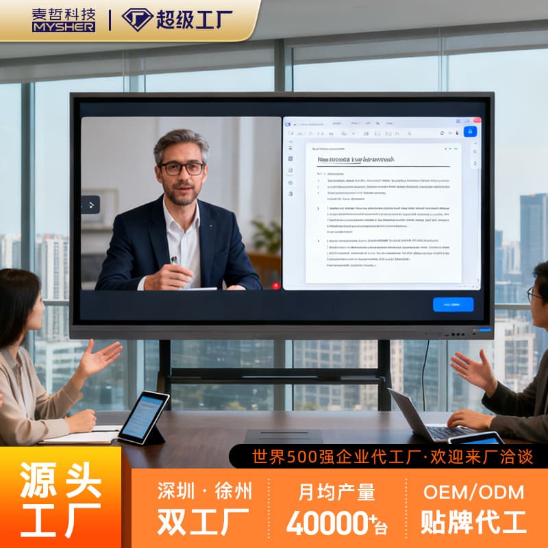 Conference tablet touch screen multimedia teaching all-in-one machine electronic whiteboard video conferencing training smart screen projection