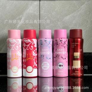 Cross-Border African Bestseller Aluminum Bottle Aerosol BABY POWDER Perfume Body Spray Crystal Red 540 Perfume