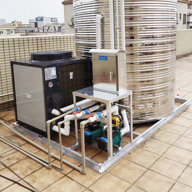 Manufacturer's Commercial Air Energy Water Heater Engineering Integrated Unit, Constant Temperature Energy-Saving Heat Pump for Construction Sites and Schools