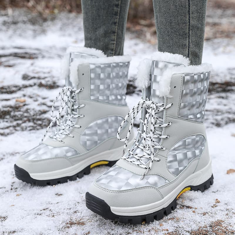 Winter Thickened Fleece Lined Snow Boots Waterproof Anti-slip Warm Thick Bottom Northeast Big Cotton Warm Boots Casual Style
