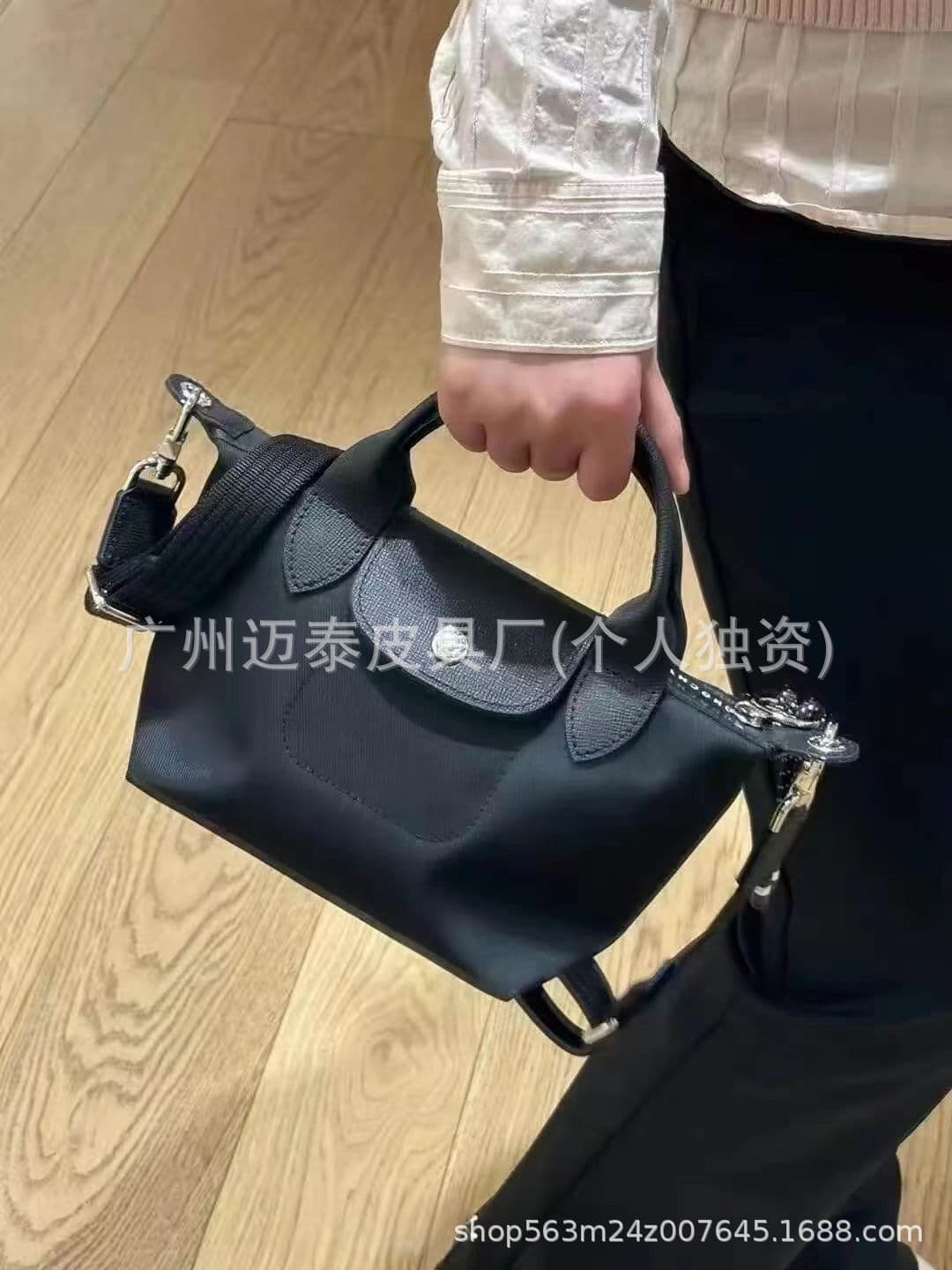Top Longchamp Le Pliage Energy Twill Crossbody Handheld Boston Bag Short Handle Versatile Large Capacity Nylon Bag