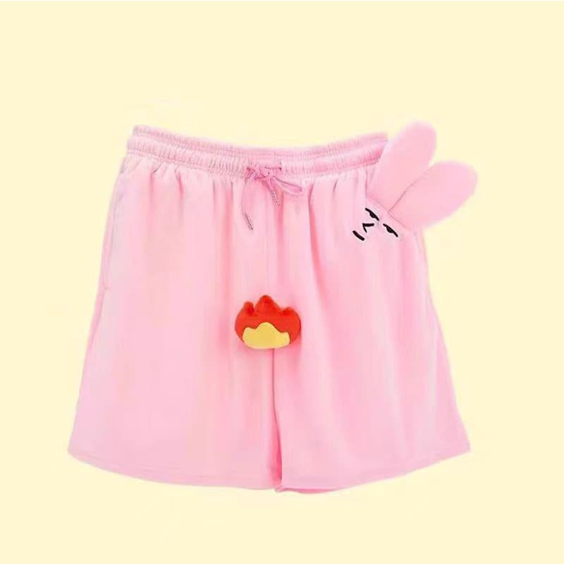 Popular Cartoon Slimming Home Leisure Pants Pink Rabbit Couple Stretch Squeaky Student Dormitory Casual Pants