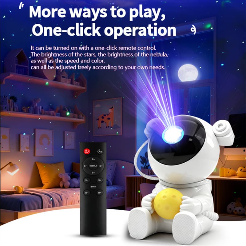 Cross-border moon projection astronaut laser light hugging the moon romantic atmosphere astronaut ornaments new night light