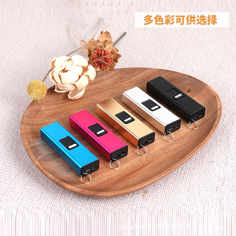 Lighter windproof electronic pulse igniter multifunctional small flashlight charging portable arc TW-901