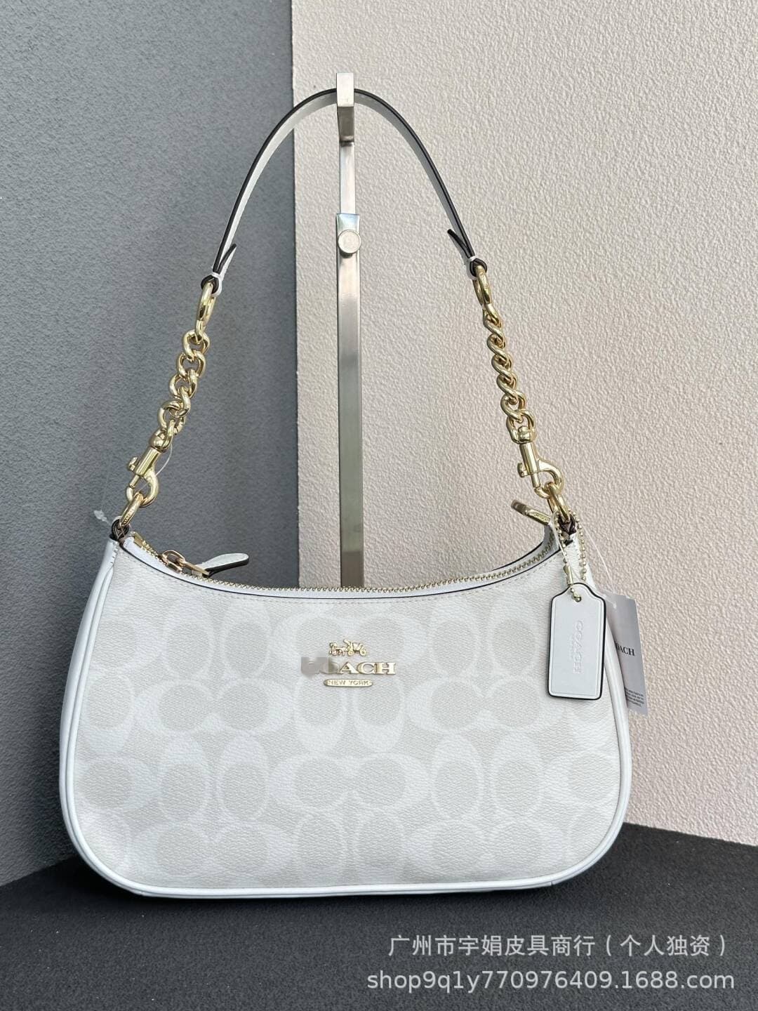 2025 Koujia New Teri Crescent Underarm Bag European and American Retro Printed Chain Mahjong Bag Zipper Shoulder Bag for Women