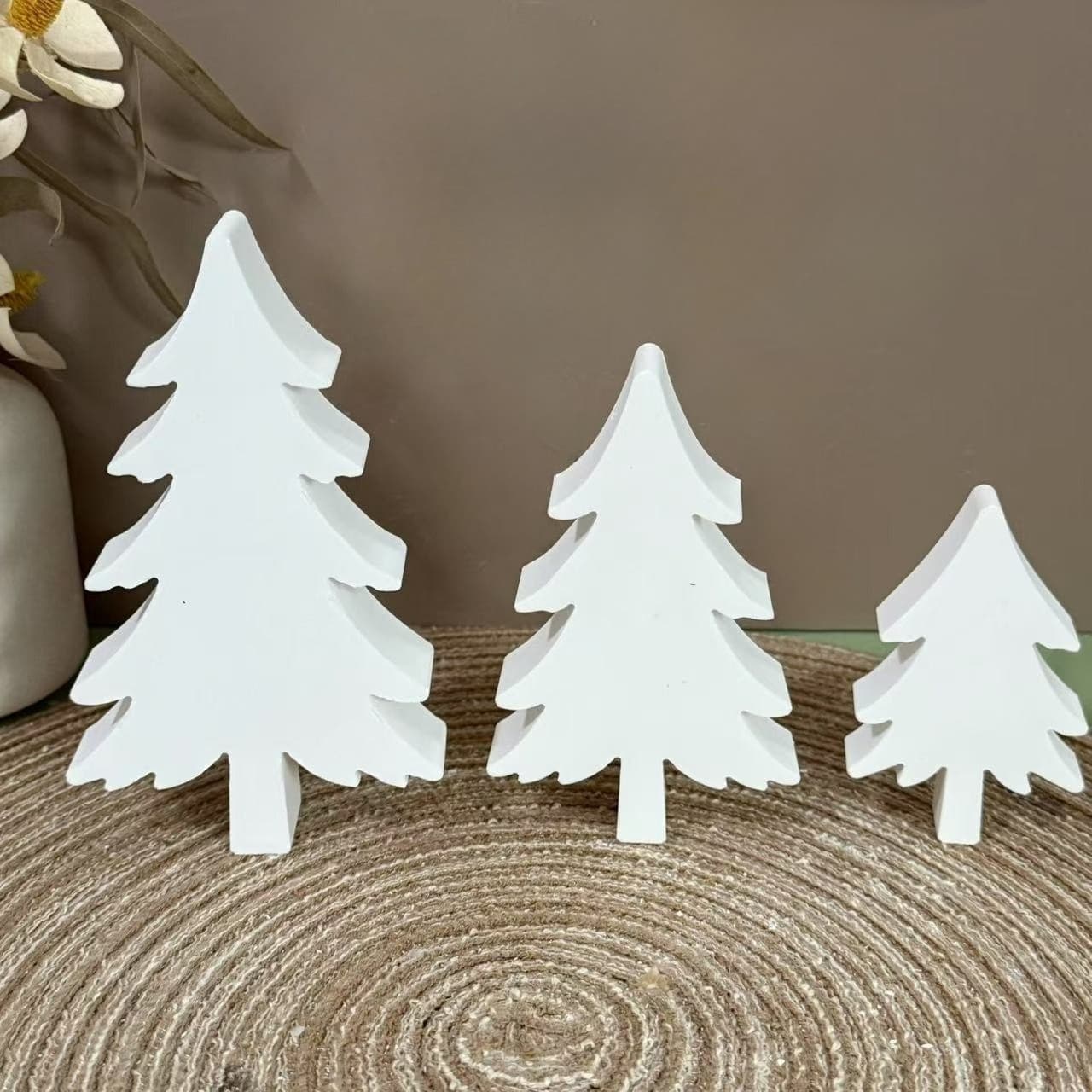 Large, Medium, Small Christmas Tree Silicone Mold for Gift Decoration, Plaster Resin Mold DIY Craft