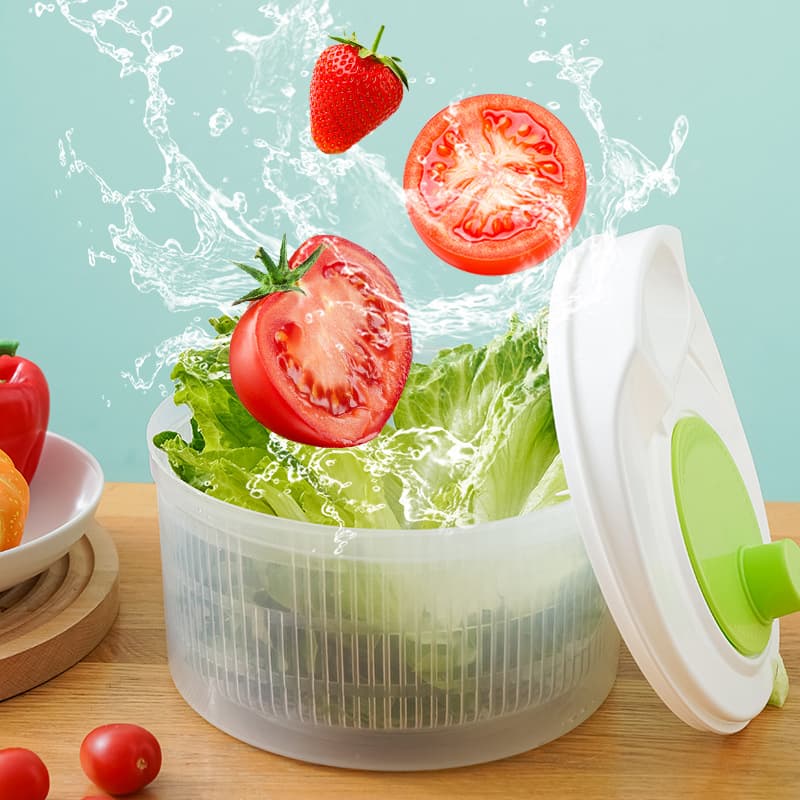 Large Capacity Multi-functional Vegetable Dehydrator, Kitchen Home Use Grating and Slicing Tool, Water Removal Device, Dehydrator