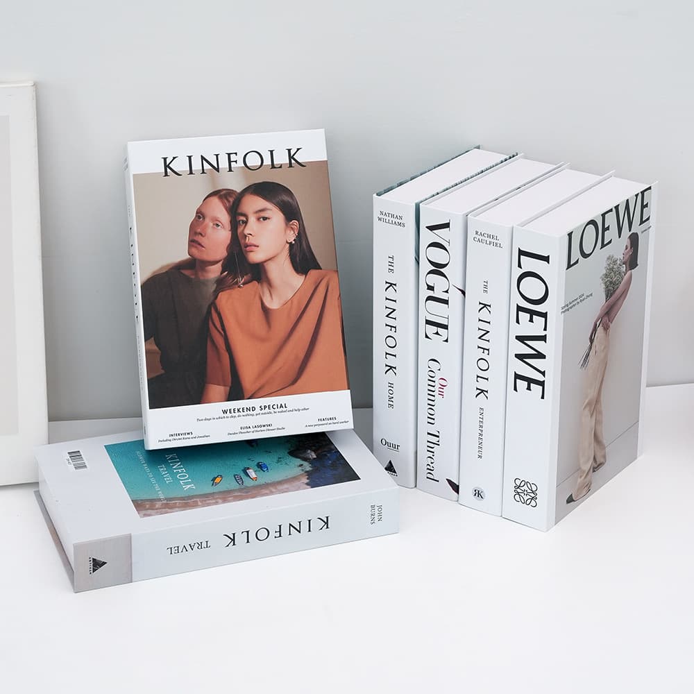Stylish fake book ornaments, decorative books, magazines, minimalist simulation books, creative photography props for homestays, model books, book boxes