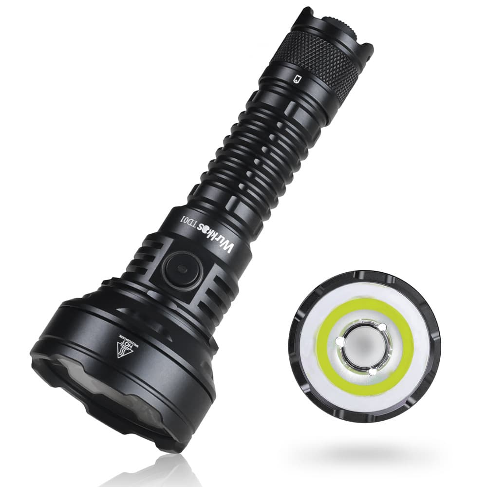 WURKKOS TD01 strong light long-range flashlight Type-C rechargeable multifunctional outdoor cycling emergency