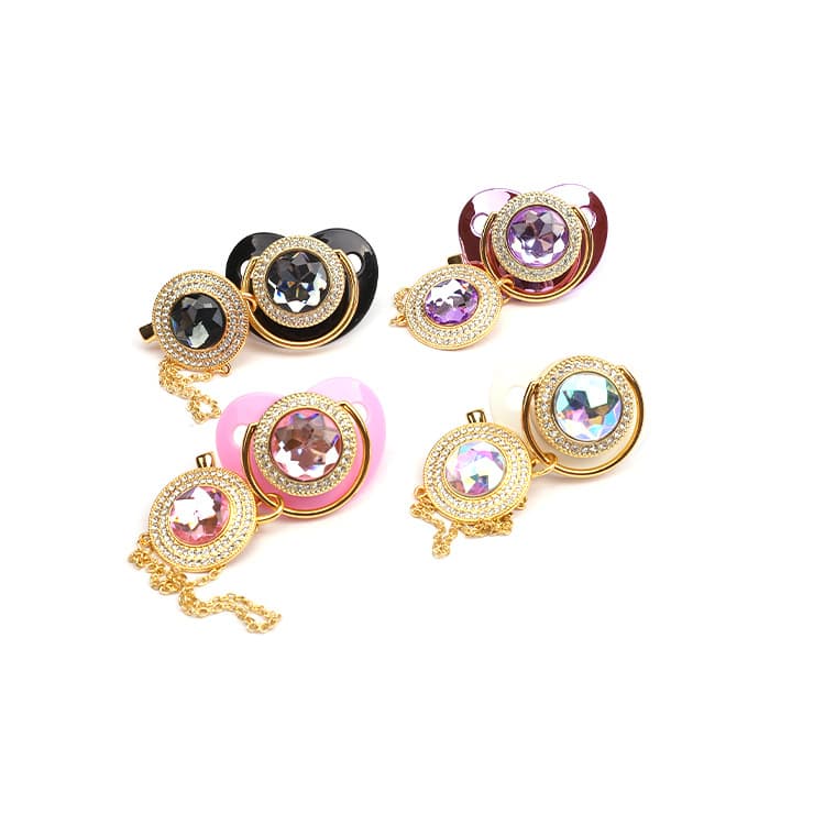 Cross-border pacifier baby products hot-selling pacifier infant supplies wholesale with anti-drop chain baby soothing supplies