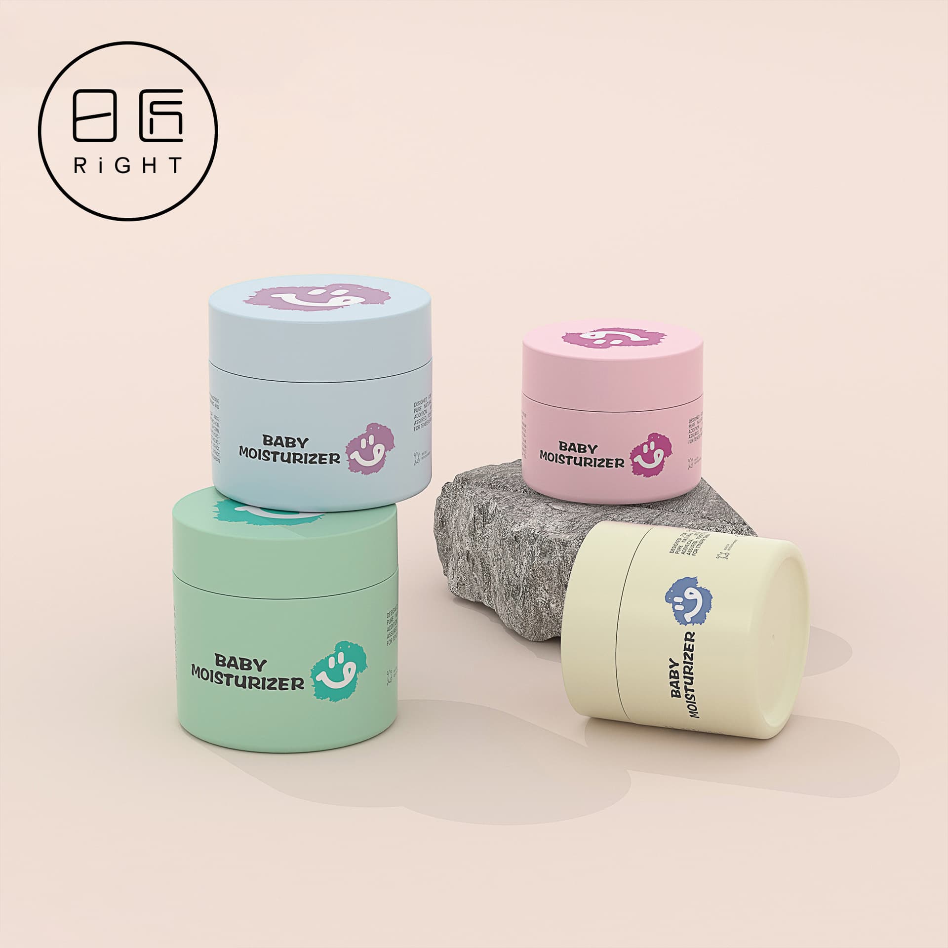 White off-the-shelf cream bottle 200g facial mask jar hospital-installed mud mask jar 300g large-capacity hair mask jar 150g hair wax jar