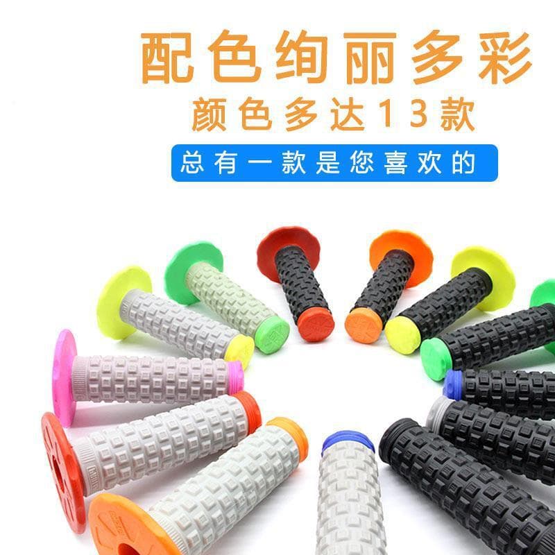 Universal 22mm Motorcycle Handlebar Grip Replacement Accessories Small Grid Handlebar Grips