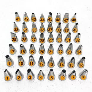 Full Set Stainless Steel Piping Nozzles Wholesale Loose Tips Adapter Converter Small Cake Cream Nozzle Set Piping Tools