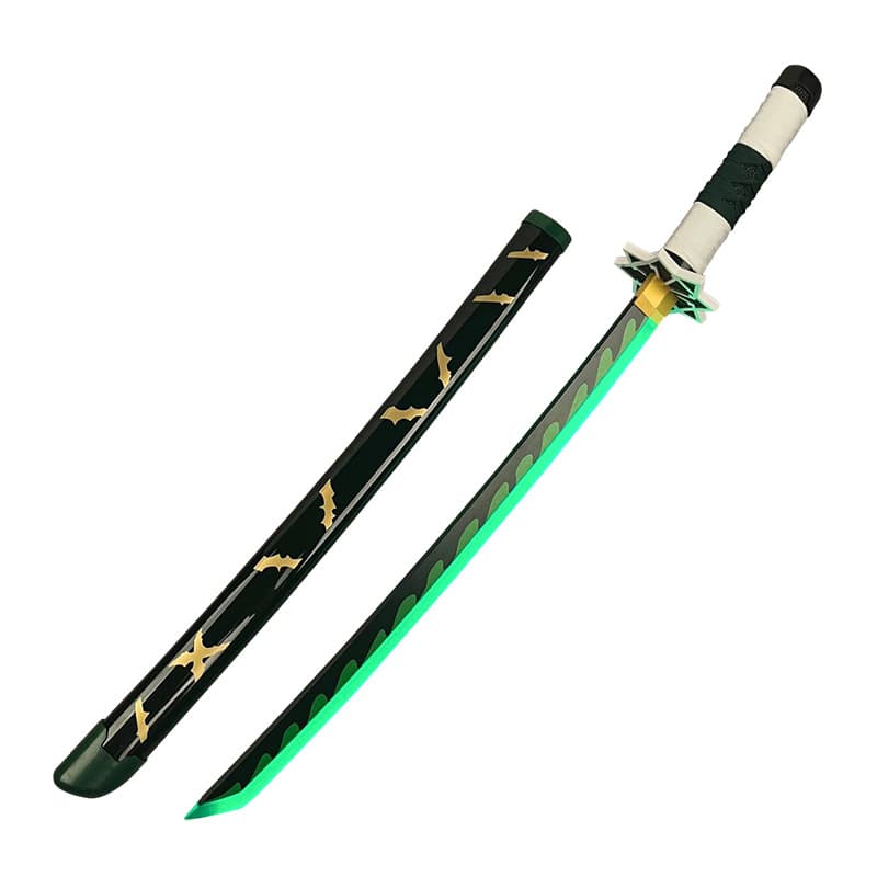 Demon Slayer Cosplay Nichirin Sword with Light, Rechargeable, Zenitsu Agatsuma, Muichiro Tokito, Kokushibo