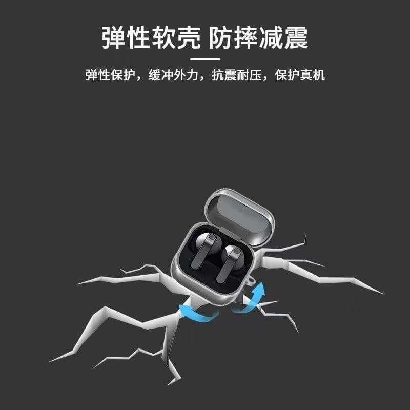 Compatible with Samsung Buds4 Pro Earbuds Case, Samsung 4th Gen Bluetooth Transparent TPU Shockproof Soft Shell