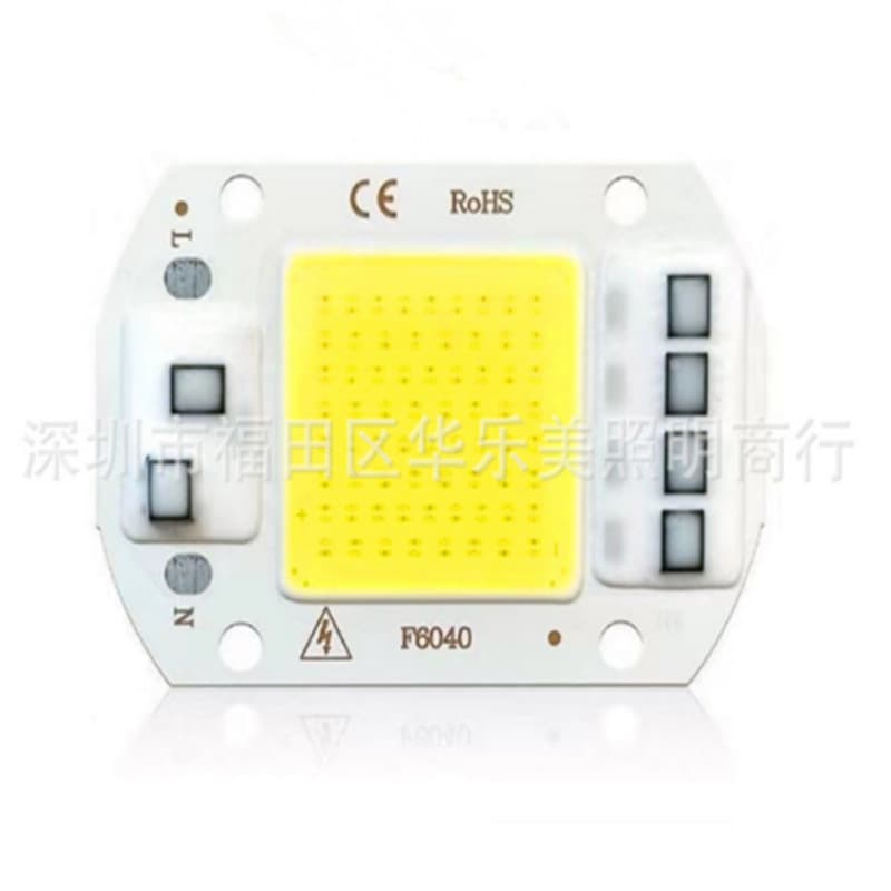 AC110/220V driver-free lamp bead light source 20W30W50W white light warm light full spectrum cob integrated lamp bead