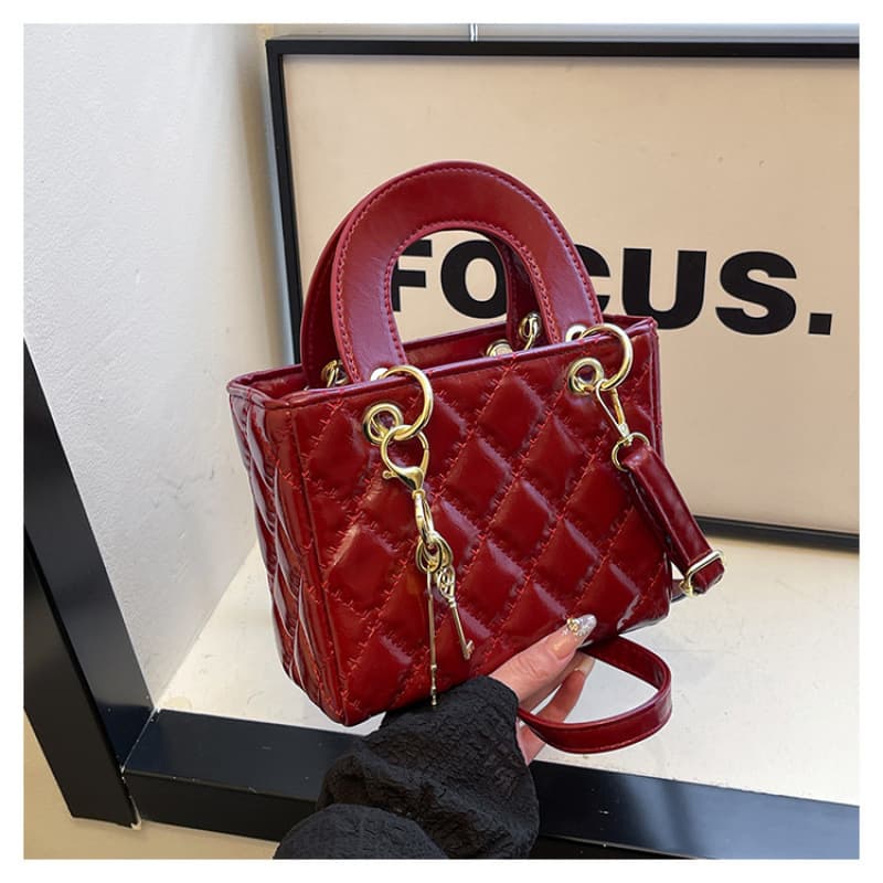 Crossbody Bag Women's 2025 New Style Simple Fashion Quilted Chanel-Style Handbag Shoulder Bag Lady Dior Bag