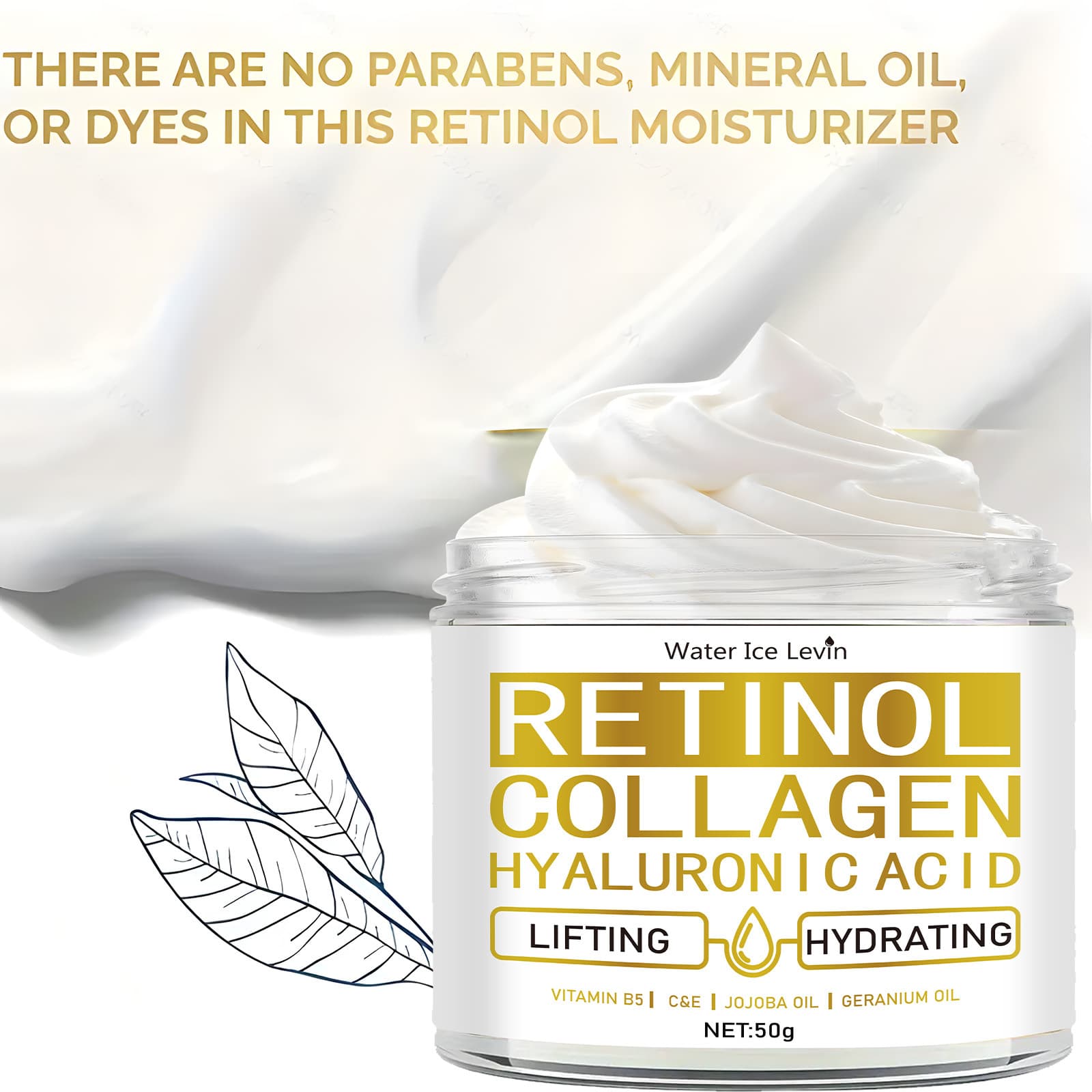 Cross-border Stock Water Ice Levin Retinol Cream 50g Deep Moisturizing Face Cream