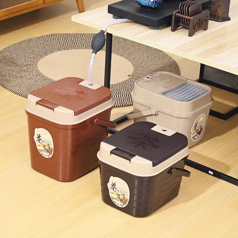 Tea dregs bucket, tea water bucket, household Kung Fu tea set accessories, wastewater bucket, plastic trash can, tea filter bucket, small tea bucket