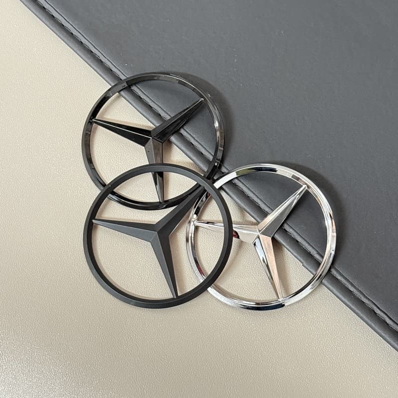 Suitable for Mercedes-Benz hood label 9cm 7cm label car tail label trunk label car label 90mm 70mm