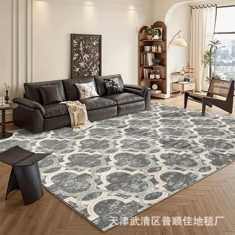 Vintage Abstract American Living Room Rug Bedroom Bedside Rug Sofa Coffee Table Mat Home Full Coverage Study Floor Mat Wholesale
