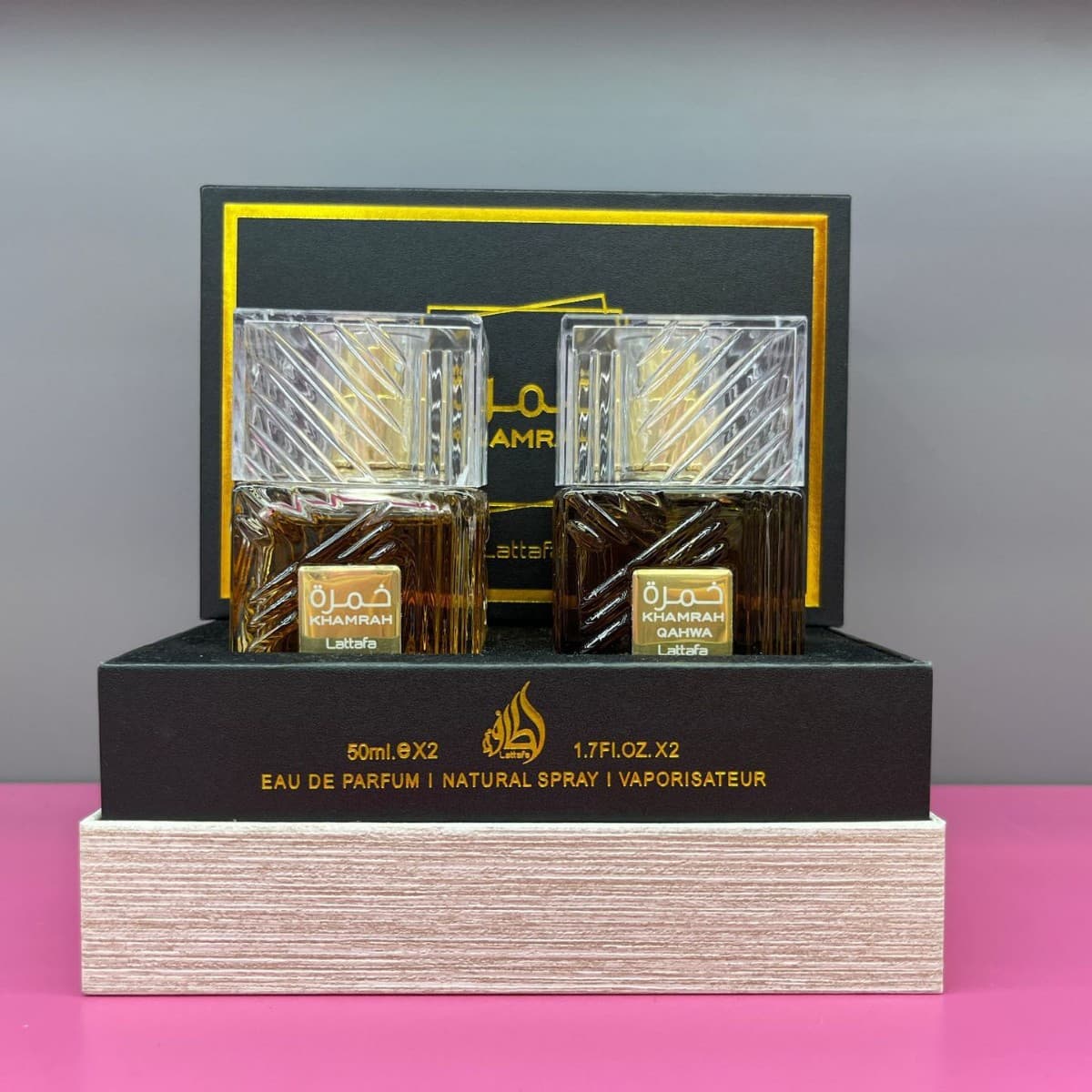 High Quality Men's Perfume Set Lattafa Khamrah Middle East Arabic Cross-Border Foreign Trade Bestseller Wholesale