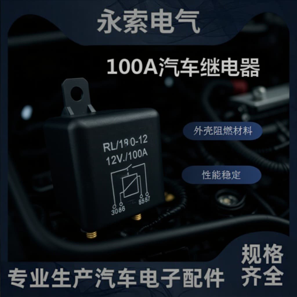 Expert Choice RL/180-12 100A Relay Automotive Relay DC12V/24V 4-Pin Normally Open Starter