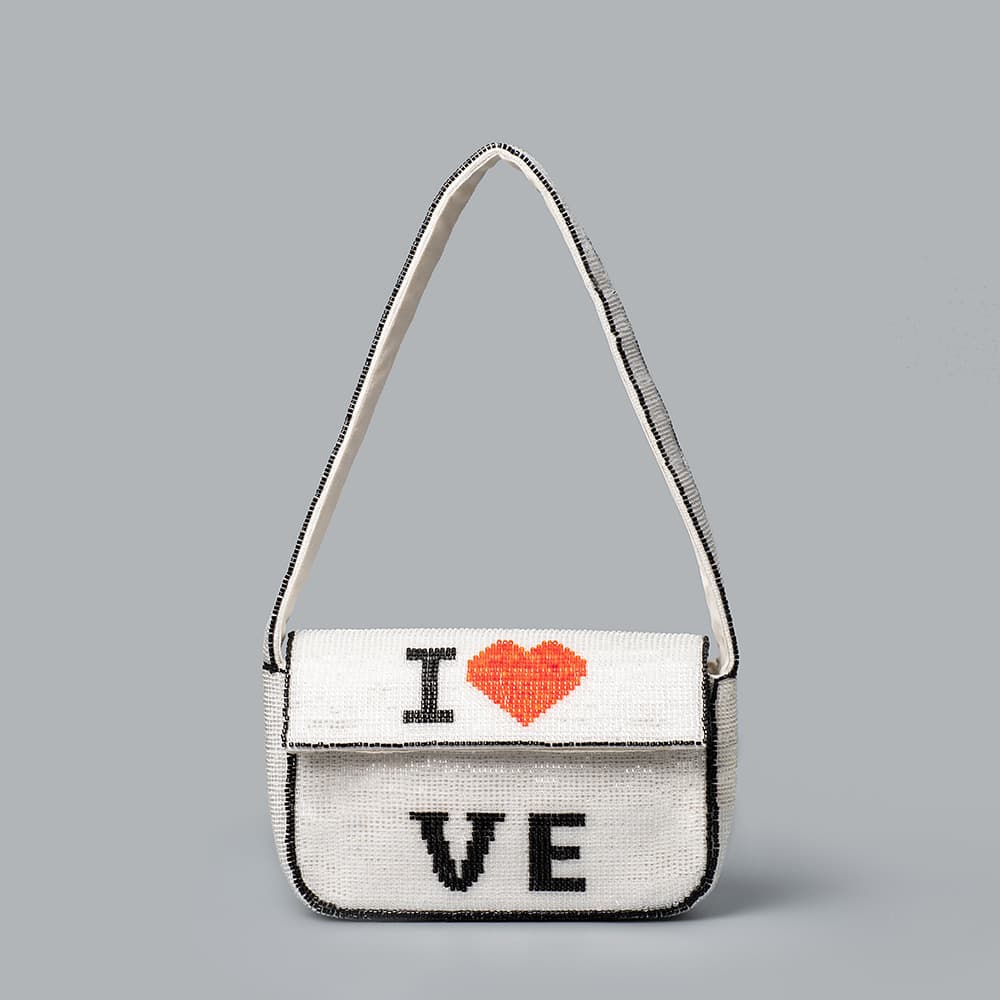 OLEI Glass Bead Handbag Crossbody Bag for European and American Markets New Style Beaded Underarm Bag Women's Casual Shoulder Bag