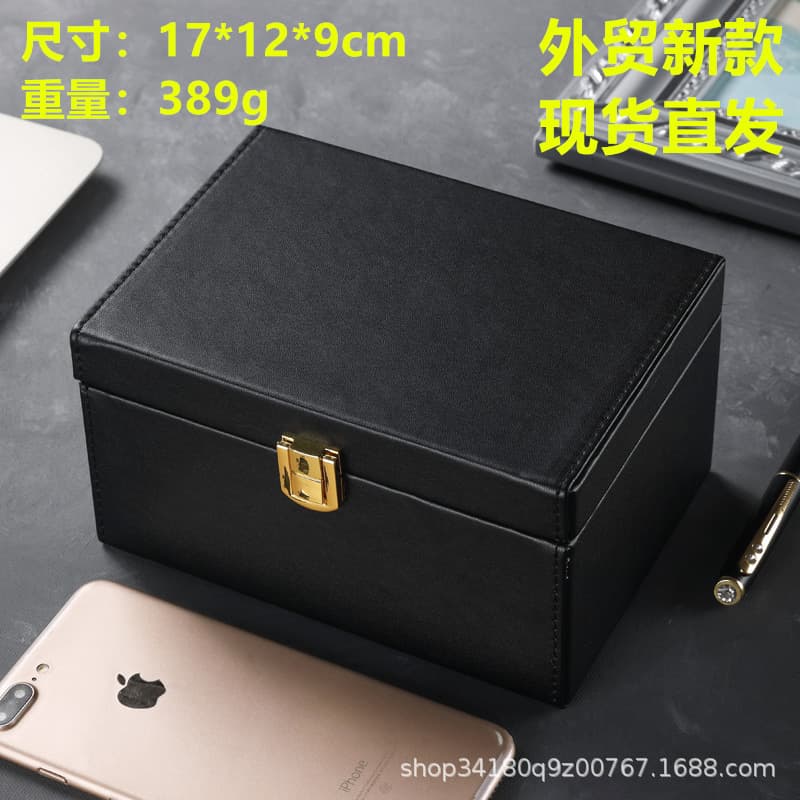 RFID Signal Electromagnetic Shielding Box Car Key Shielding Storage Box Anti-Theft Anti-CPS Positioning Anti-Counterfeit Code Leather Case