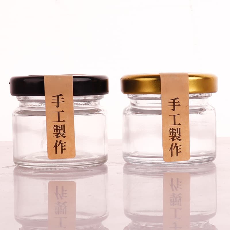 25ml Honey Bottle Transparent Glass Small Jar Honey Jar Glass Pot Bird's Nest Bottle Empty Bottle Dispensing Bottle Jam Jar