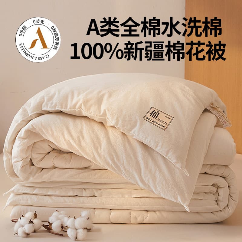 2025 New Class A Antibacterial Inside-Out All-Cotton Xinjiang Cotton Quilt Thick Winter Quilt Pure Cotton Warmth Quilt Core
