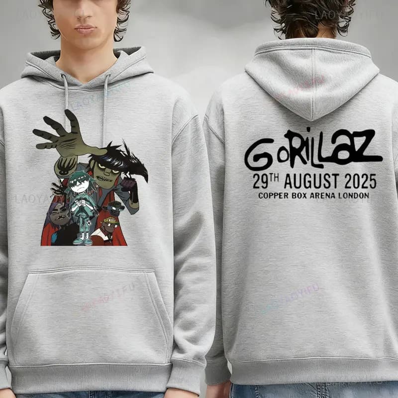 [Cross-border EU Size] Hip-hop, Electronic, Rock Gorillaz Articles Musi