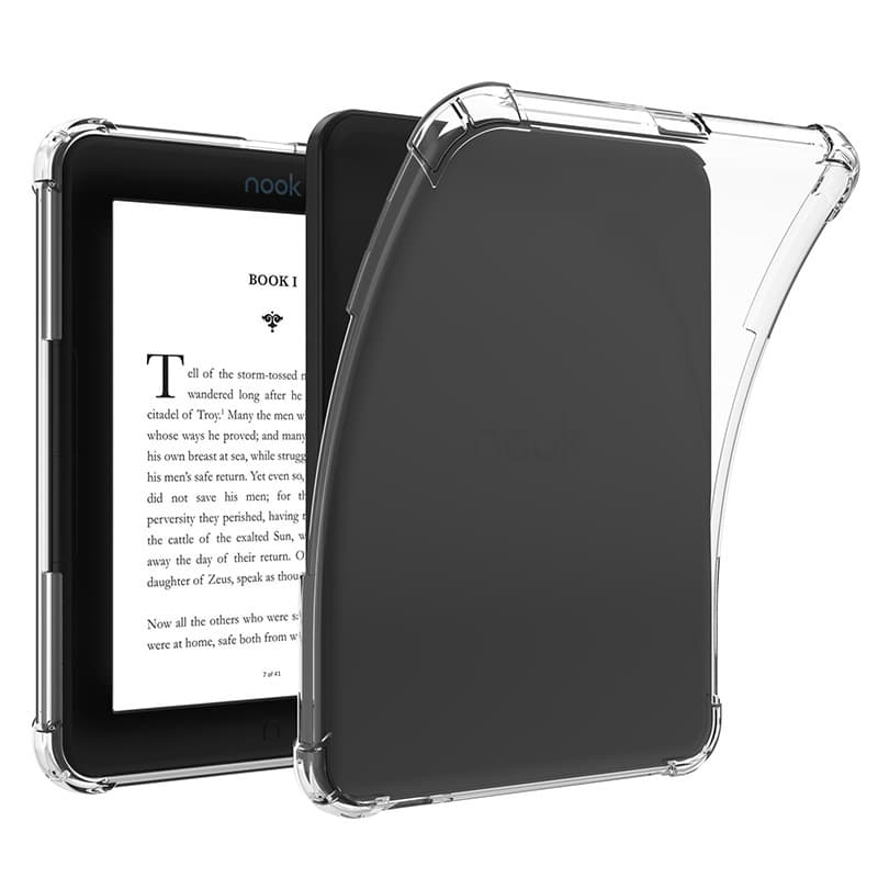 Compatible with Barnes & Noble Nook Glowlight 4/4E E-book Reader Protective Case, Airbag Shockproof Transparent Shell