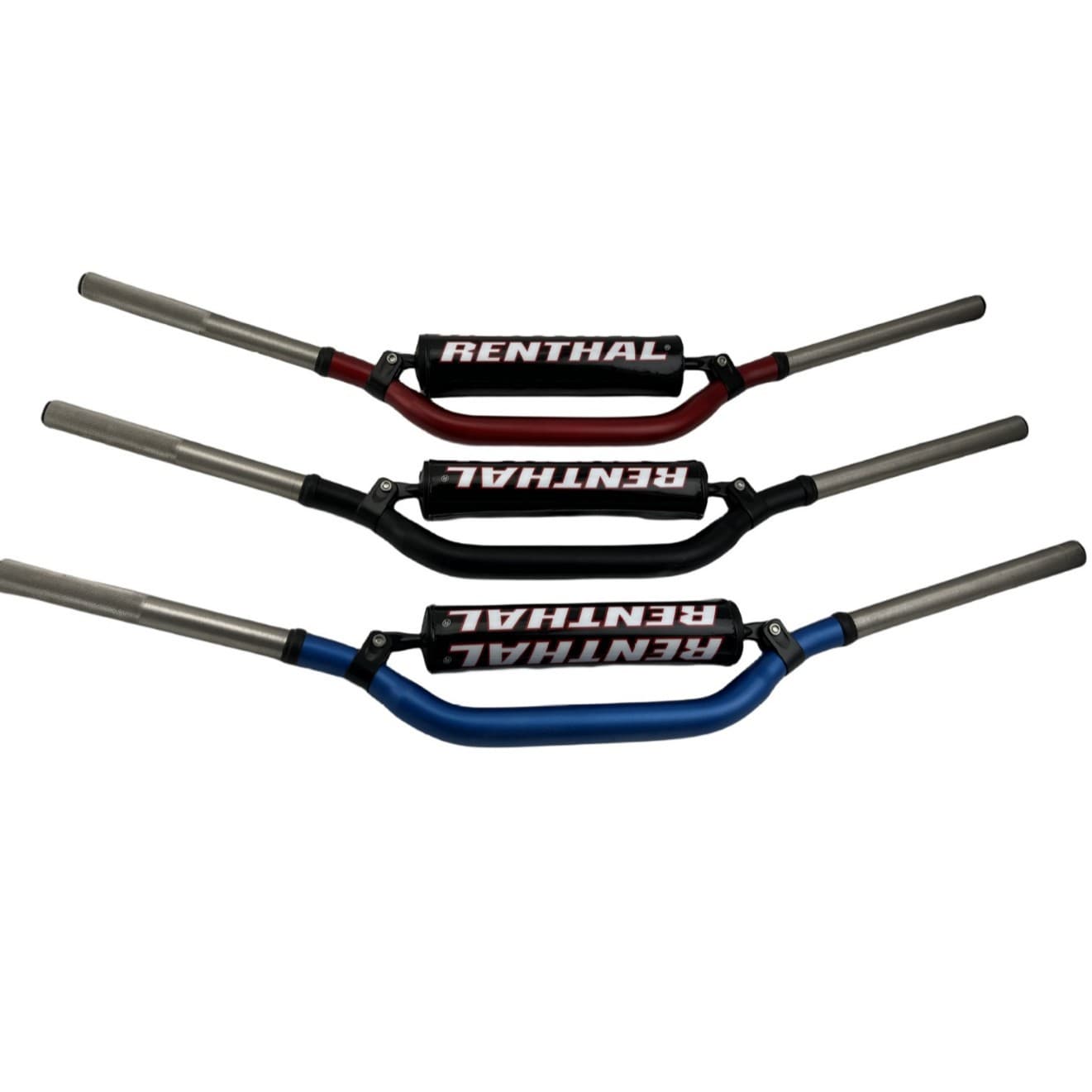 Dirt Bike Upgrade Parts Double Tapered Handlebar RENTHAL Crossbar Pad