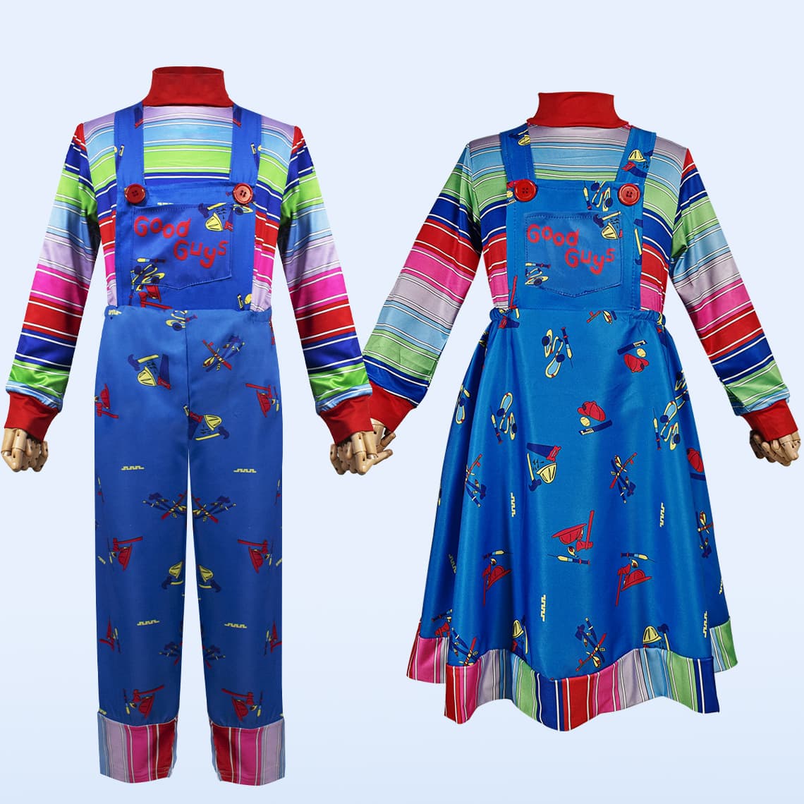 Halloween children's costumes ghost doll ghost series children's performance costumes ghost doll Chucky scary clown costume
