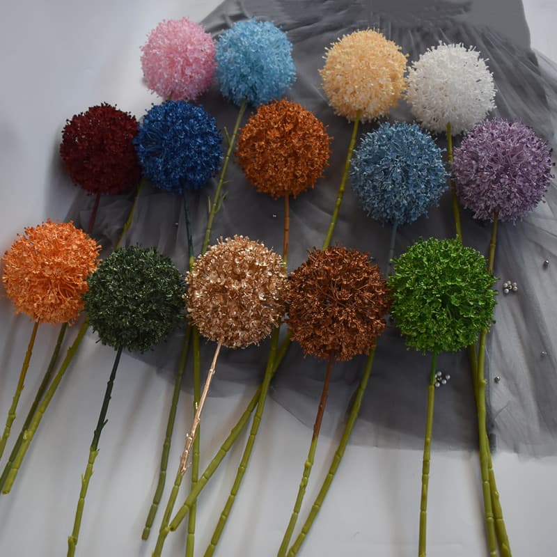 Large Bouquet Artificial Flowers Colorful Candy Sticks Wedding Hall Decoration Flowers Fake Flowers Single Stem Decorations