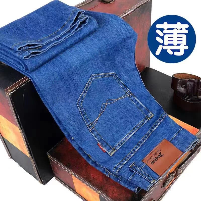 2026 New Style Men's Jeans, Middle-Aged Men's Pants, Spring Casual Versatile Loose Straight Leg Jeans